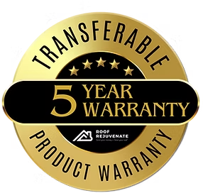 A gold and black seal that says " transferable product warranty 5 year warranty ".