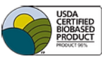 A usda certified biobased product seal.