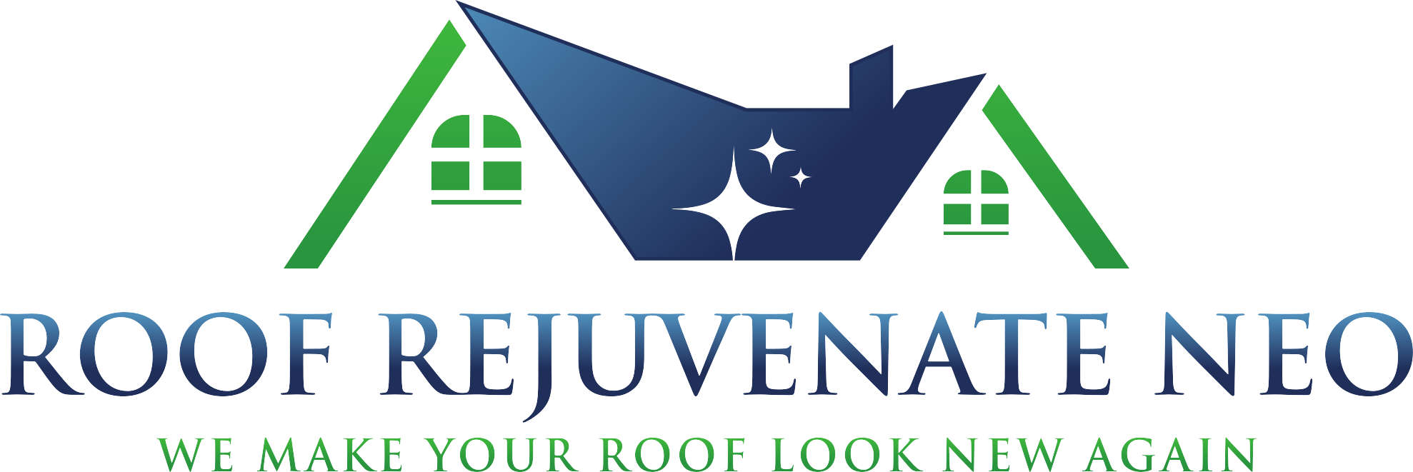 A blue and green logo for ejuvena.